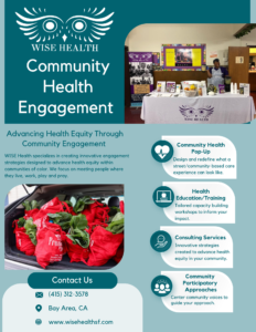Promotional Flyer for Community Health Engagement by WISE Health